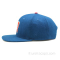 Casquette de snapback de laine avec broderie